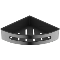 Полка для ванной Timo Luiro 18577/18 20,7x20,7 см, угловая, вороненая сталь