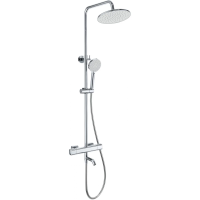 Душевая система Wonzon & Woghand Stay 1 WW-B3051-A1-CR 230 мм, с термостатом, хром