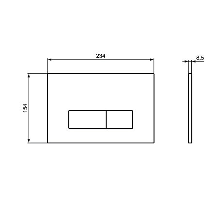 кнопка смыва ideal standard oleas™ m2 smartflush r0122ac