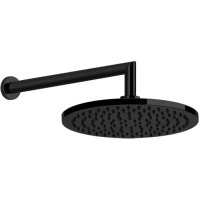 Верхний душ Gessi Emporio 47284#299 Ø201#5 мм, с кронштейном, цвет черный XL