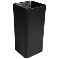 Раковина SantiLine SL-4013MB напольная, 40.5x40.5 см, черный матовый