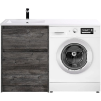 Тумба с раковиной Pino Pasadena 120,3 см BelBagno Kraft KRAFT-LVD-580/1200-2C-PIA-PP + BB1200/480-LV-MR-L