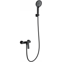 Смеситель для душа Wonzon & Woghand WW-B2585-MB с душевым гарнитуром, черный матовый