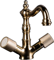 Смеситель для раковины Boheme Royal Cristal 292-Royal/CRST Золото