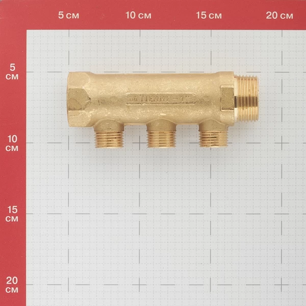 коллектор tiemme 1 вр(г) х 3 выхода 1/2 нр(ш) ек х 1 нр(ш) (1910007)