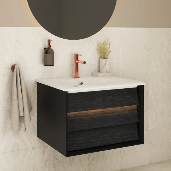 смеситель vitra origin a4255629 для раковины, медный