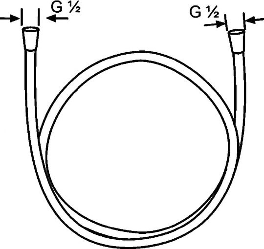 душевой шланг kludi logoflex 6105605-00
