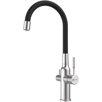 Смеситель для кухни Lemark Expert LM5083S-White сталь, белый