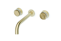 Смеситель для раковины Boheme Aura 152-2-MG-A встраиваемый, золотой матовый