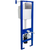 Инсталляция для унитаза Berges Atom Line 410 040344 с кнопкой смыва, матовый хром