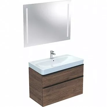 тумба под раковину geberit smyle square 90 500.354.jr.1 пекан