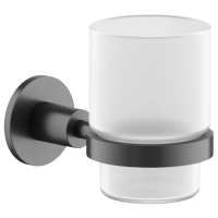 Стакан для зубных щеток Sancos Base SC9030GG настенный, вороненая сталь