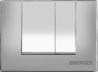 Кнопка смыва Berges Novum S2 040042 для инсталляции, АБС-пластик, хром матовый