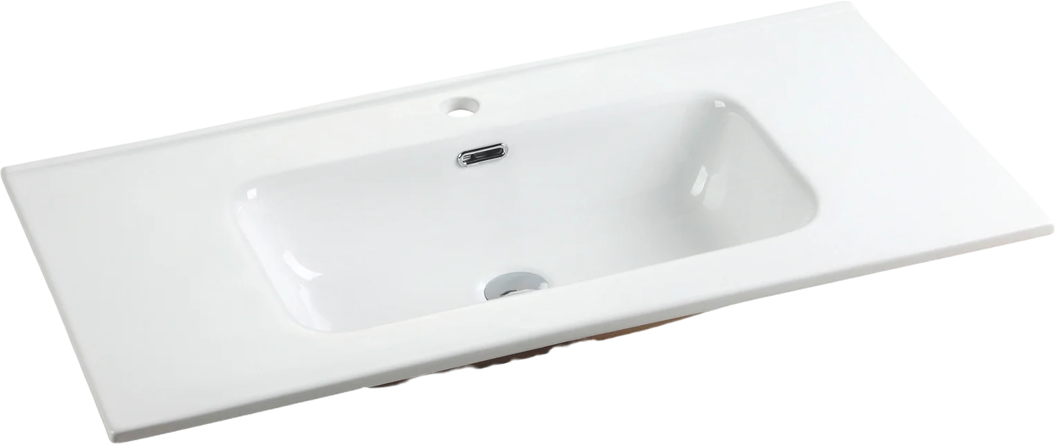 Раковина Ceramicanova Element CN7003 встраиваемая, сверху, 101х46.5 см, белая