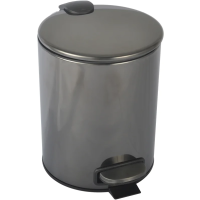 Ведро для мусора Boheme Uno 10426-SGM Оружейная сталь глянцевая