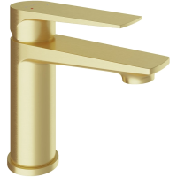 Смеситель Aqueduto Linha LIN0150 для раковины, золотой матовый