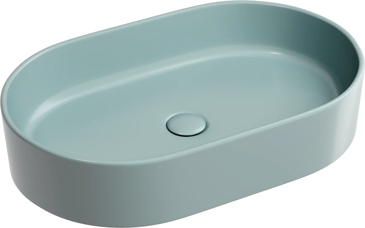 Раковина Ceramicanova Element CN6048MLG накладная, 60.8x38.5 см, зеленая матовая