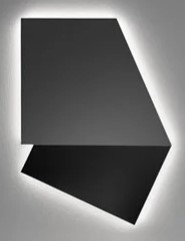 зеркало, antonio lupi, specchidicarta, фигурное, шгв 600*30*818, с подсветкой, цвет рамы-черный