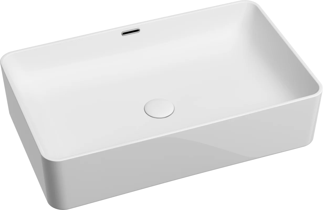 Раковина Ceramicanova Element CN6065 накладная, 60.5x38.5 см, белая