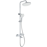 Душевая система Wonzon & Woghand Neo WW-B3035-A2-CR 255 мм, с термостатом, хром