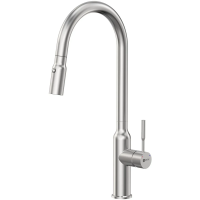 Смеситель для кухни Lemark Expert LM5086S с выдвижным изливом, нержавеющая сталь