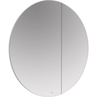 Зеркальный шкаф Roca Luna ZRU9307737 80x80 см, с подсветкой, выключателем, антрацит