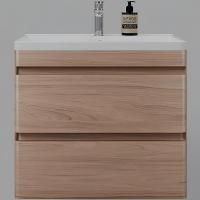 Тумба под раковину Style Line Атлантика 70 Люкс Plus СС-00002341 подвесная Ясень перламутр