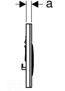 кнопка для инсталляции geberit sigma 21 115.884.si.1 белый/цвет хром