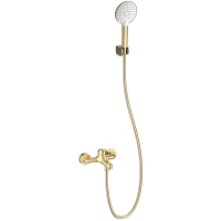 Смеситель для ванны Wonzon & Woghand WW-4530-BG с душевым гарнитуром, золотой матовый