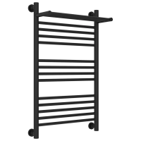 Водяной полотенцесушитель Сунержа Богема+ 800х500 31-0223-8050 с полкой черный матовый