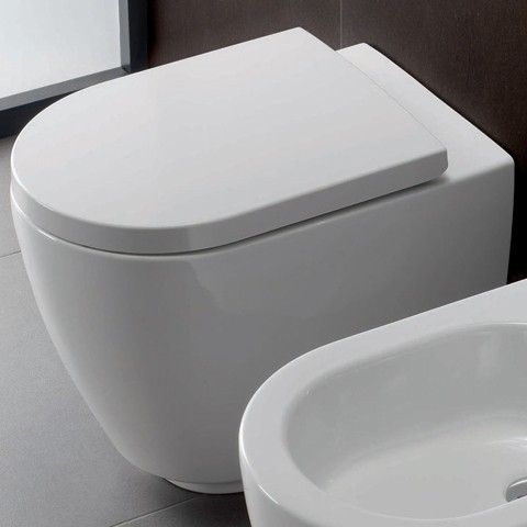 унитаз hatria fusion yxvd01 приставной, без сидения, 54x35 см, белый