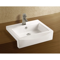 Раковина встраиваемая/полувстраиваемая WeltWasser Deilbach 4013 57х46 10000003886, белая