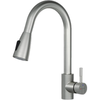 Смеситель для кухни AM.PM X-Joy S F85B07511 CoolStart, с выдвижным изливом, сатин