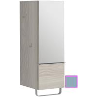 Полуколонна аквамарин матовый с зеркальной дверцей шарниры справа Jacob Delafon Odeon Up EB893D-M43