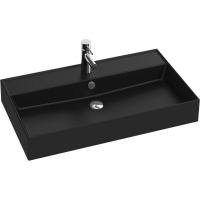 Раковина накладная Jacob Delafon Vivienne EXBI112-NGM 80 см, цвет черный матовый