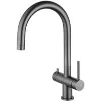 Смеситель для кухни c подключением фильтра WONZON & WOGHAND, темный графит (WW-3211-BGG)