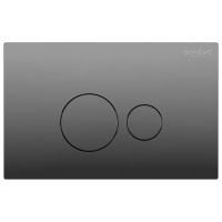 Кнопка смыва Boheme 668-SGM для инсталляции, графит глянец