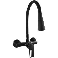 Смеситель для раковины Rav Slezak Colorado CO202.5/13CMAT без донного клапана, черный матовый