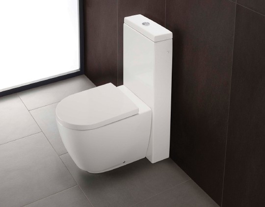 унитаз hatria fusion yxvd01 приставной, без сидения, 54x35 см, белый