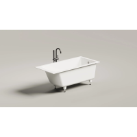 Ванна из литьевого мрамора Salini S-Sense Cascata 105011M 150,3x70 см, белый матовый