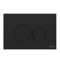 Кнопка смыва для инсталляции VitrA Origin 740-2411 для унитаза, пластик, цвет матовый черный, с антибактериальным покрытием