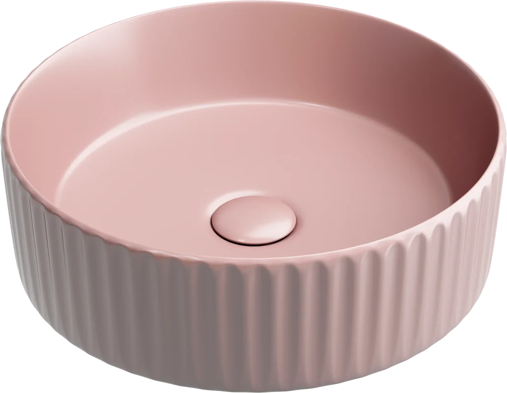 Раковина Ceramicanova Element CN6057MP накладная, Ø36 см, розовая матовая