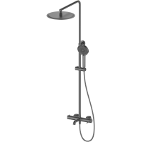 Душевая система Wonzon & Woghand Stick WW-88739017-BGM 300 мм, со смесителем, темный графит матовый