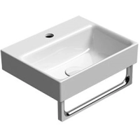 Раковина GSI Nubes 9684111 подвесная, 40x32 см, цвет Bianco lucido