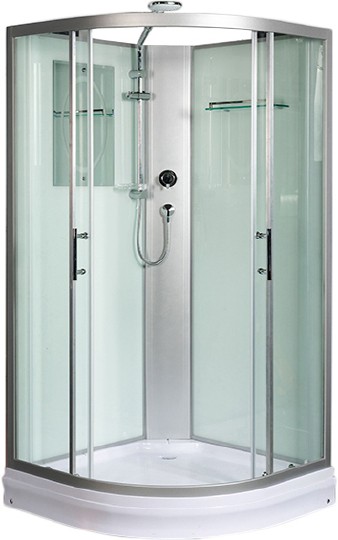 Душевая кабина WeltWasser WW500 Werra 1001 100x100 10000003224 профиль Хром стекло прозрачное