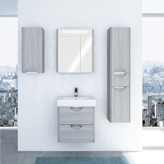 шкаф подвесной акватон сильва l дуб фьорд 1a215703siw6l