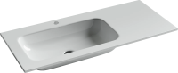 Раковина Ceramicanova Element CN7014 101х45.7 см, накладная, чаша слева, белая