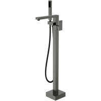 Смеситель напольный для ванны Boheme Qubic 479-GM графит матовый