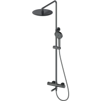 Душевая система Wonzon & Woghand WW-88739902-BGM 300 мм, с термостатом, темный графит матовый