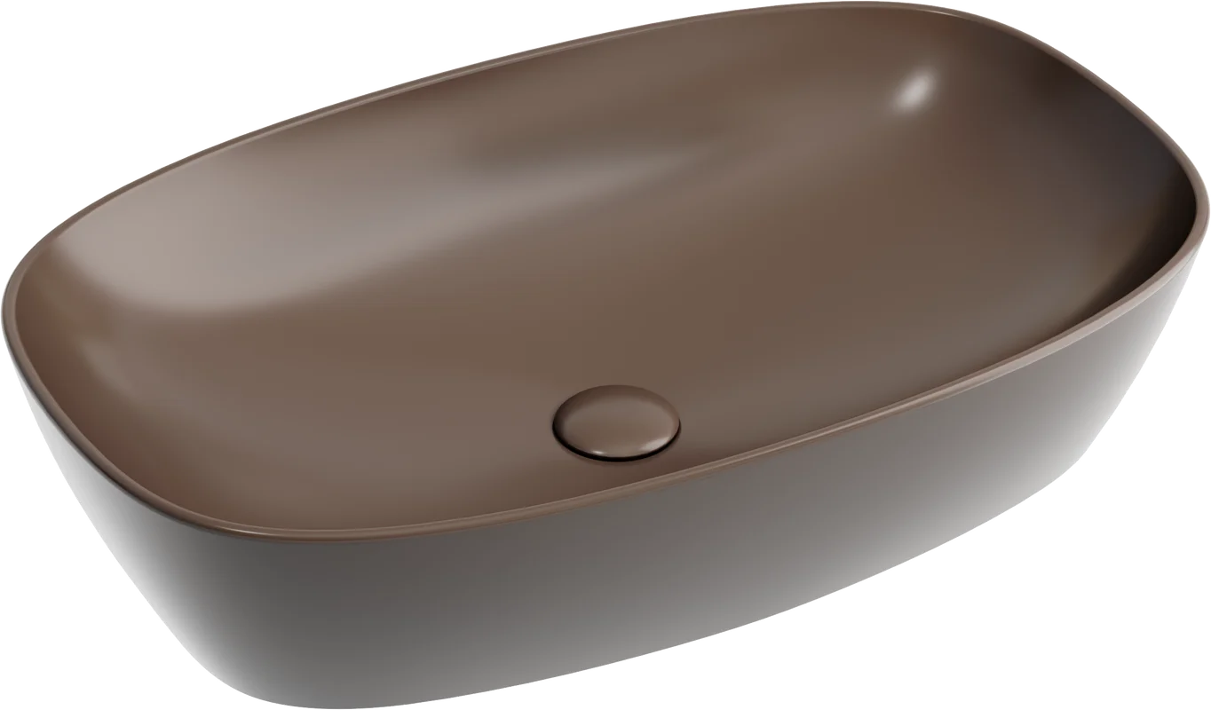 Раковина Ceramicanova Element CN6049MDB накладная, 60x38 см, темно-коричневая матовая